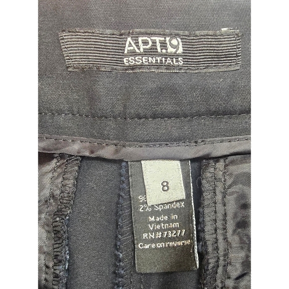Apt. 9 Black Shorts with Cuffed Hem Size 8 - Picture 6 of 8